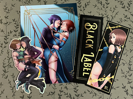 Print and Sticker Pack - Silver and Gold